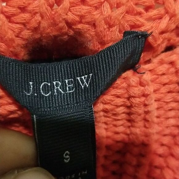 J.CREW Orange Sweater Sz Small - Picture 5 of 6
